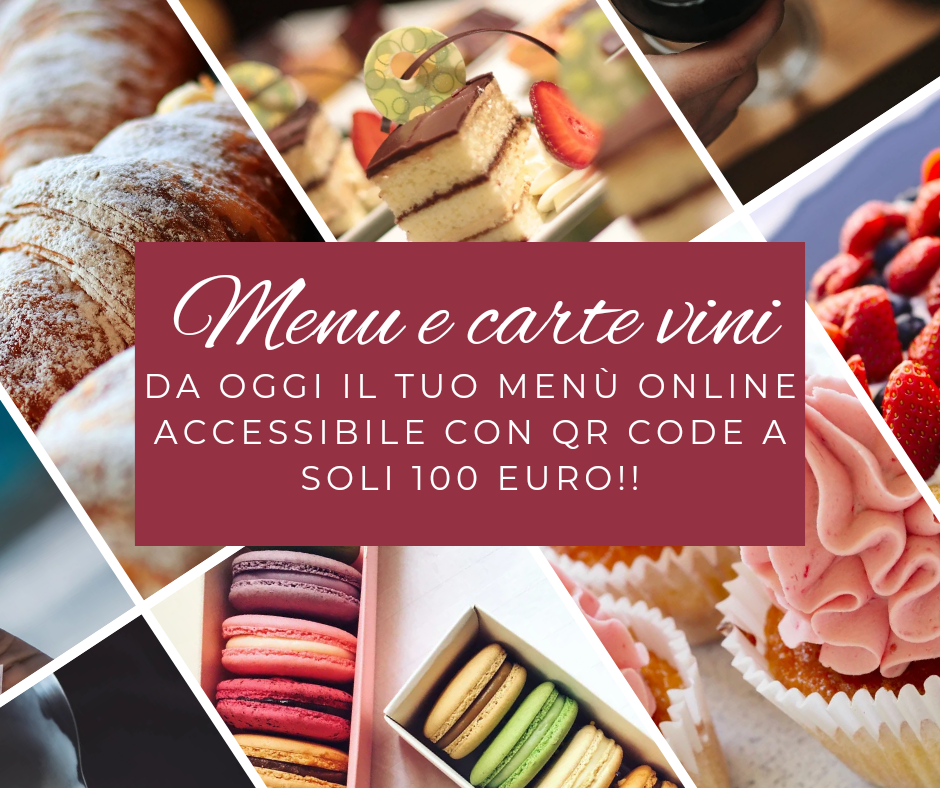 Realizzazione menù e carte vini on line accessibili tramite QR code